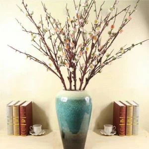 6 πιρούνια τεχνητή δαμάσκηνο άνθος κλαδιά